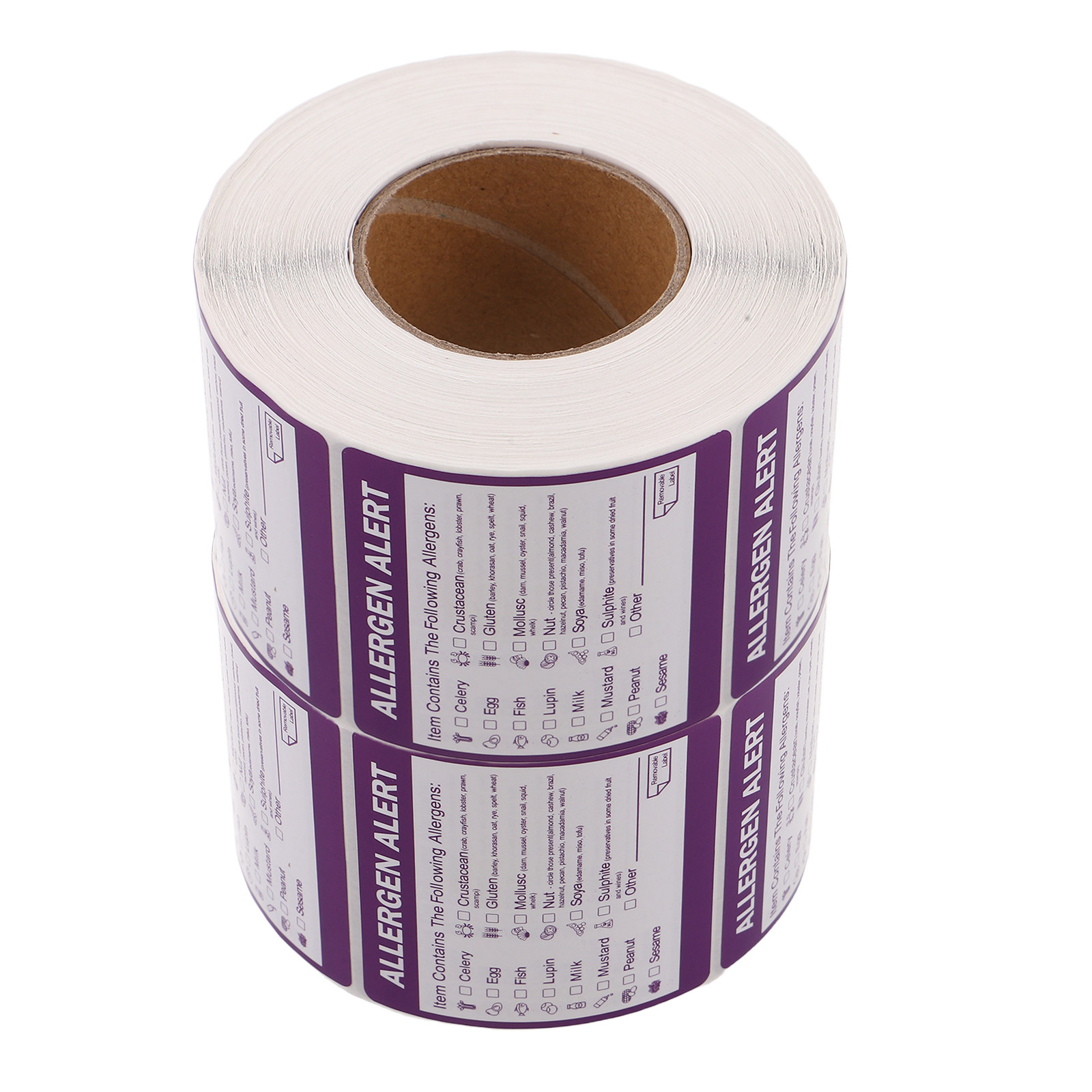 Kitchen.Baking Labels - 2롤 2인치 알레르겐 라벨 스티커 상업용