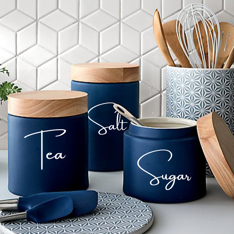 Kitchen.Baking Labels - 주방 정리 용기 항아리 라벨 스티커,