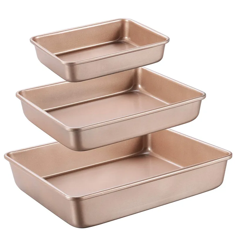 Springform Pan Set - 두꺼운 탄소강 황금 베이킹 트레이 Nonstick
