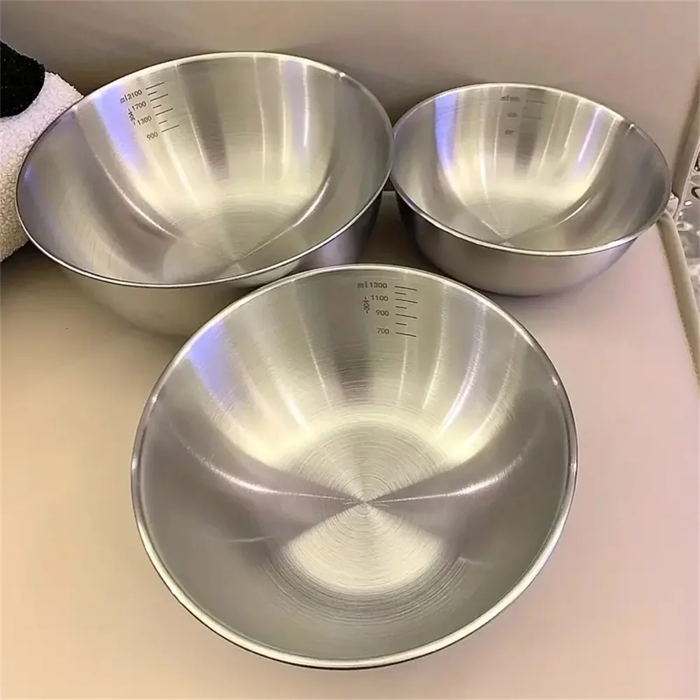 Kitchen Baking Kit - 1-3 스테인리스 스틸 볼 세트(저울 포함)