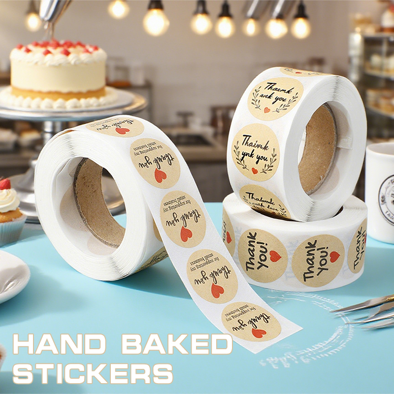 500개 감사 스티커 라벨 원형 종이 라벨 스티커 주방 - Kitchen.Baking Labels 리뷰 및 가격