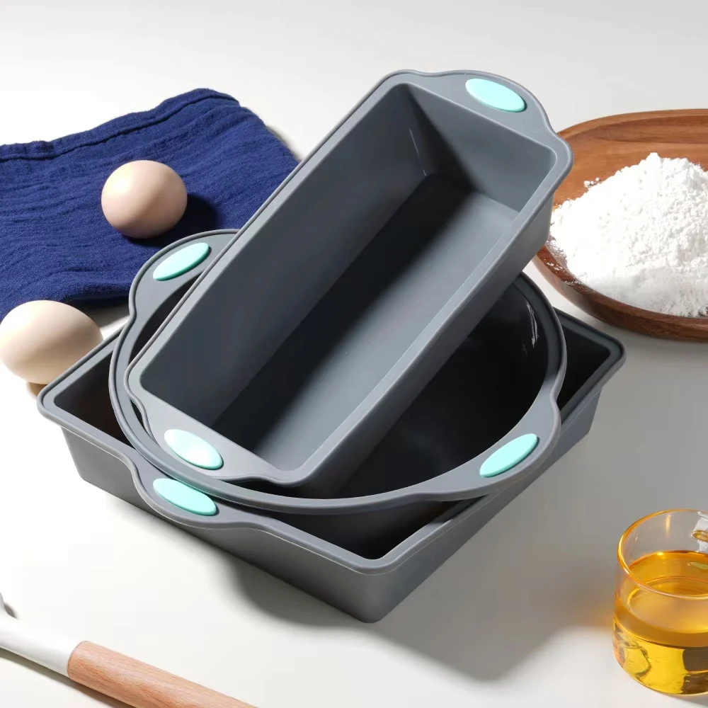 회색 내열성 실리콘 케이크 몰드 팬 2/3개 베이킹 트 - Kitchen Baking Tray 리뷰 및 가격