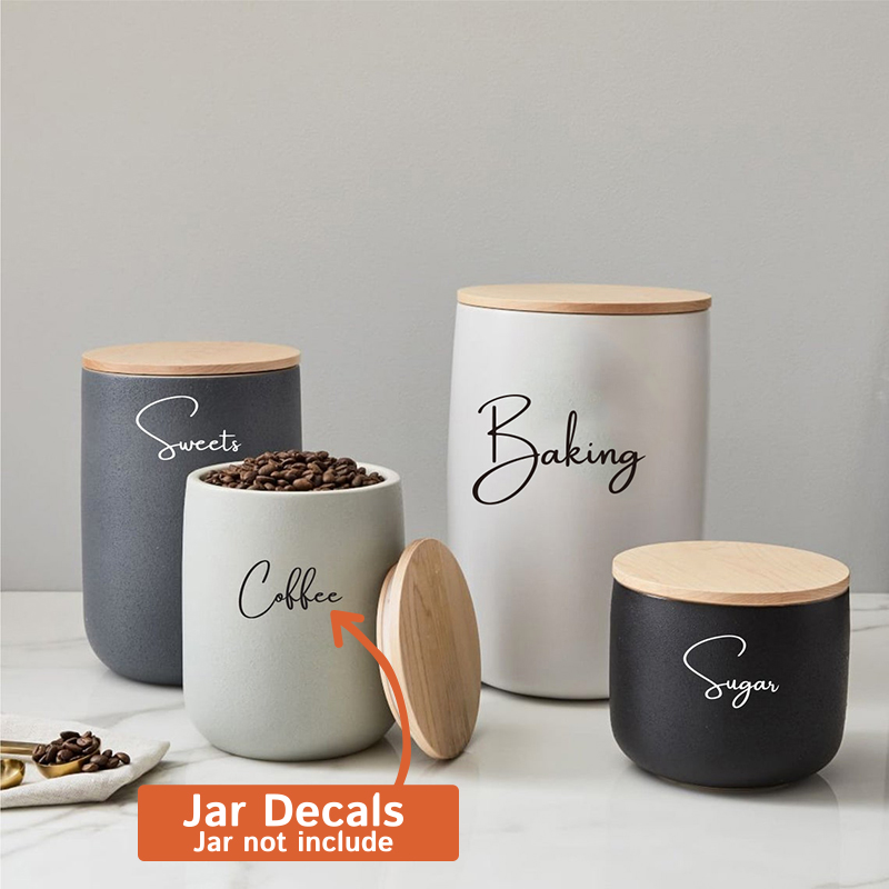 데칼 전용 8Pcs 주방 조직 용기 항아리 라벨 스티커 - Kitchen.Baking Labels 리뷰 및 가격