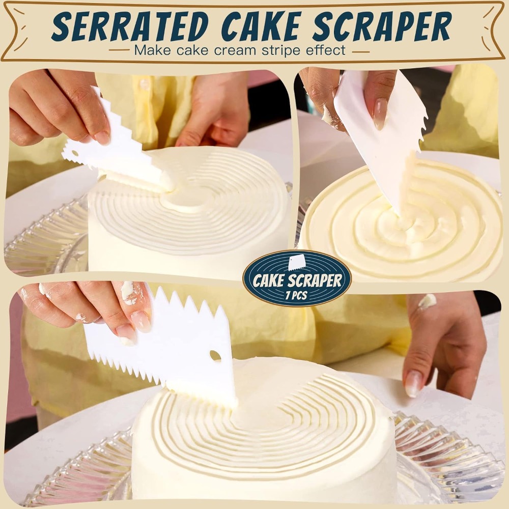 7종 주방 반죽 스크레이퍼 및 스무더 세트 케이크 데코 - Kitchen Baking Kit 리뷰 및 가격