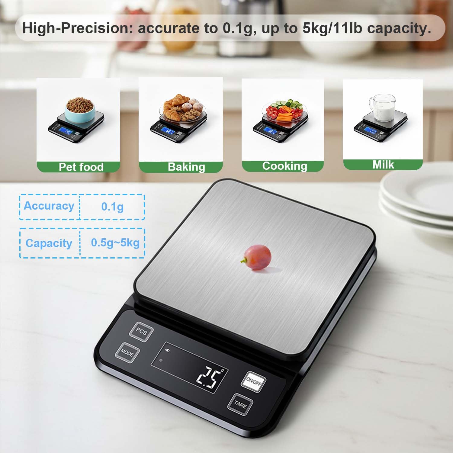 2026년 신형 방수 디지털 주방 저울, 0.1g/0. - Kitchen Scale Precise 리뷰 및 가격
