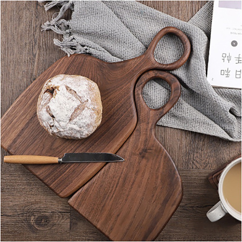 검은 호두 단단한 도마 나무 트레이 피자 보드 도마 주 - Kitchen For Baking 리뷰 및 가격