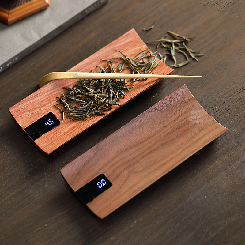 우량 원목 전자 티 스케일 - 블랙 월넛 티 트레이 차 - Kitchen Scale Precise 리뷰 및 가격