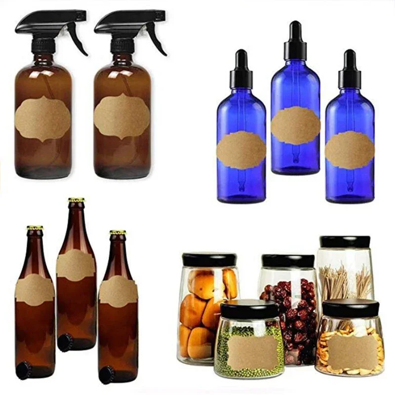 300Pcs 크래프트 스티커 필기 편의 스티커 주방 항 - Kitchen.Baking Labels 리뷰 및 가격