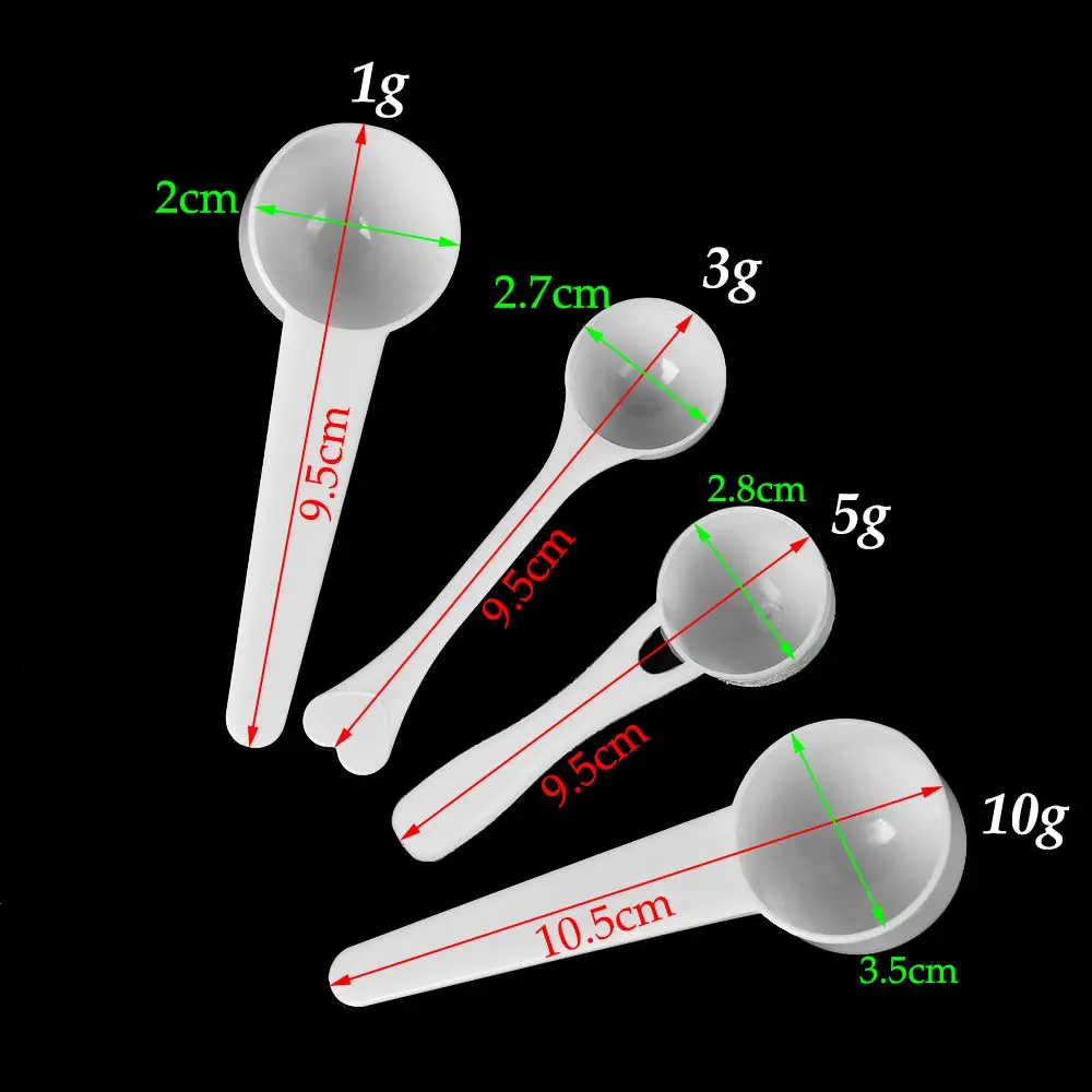 10PCS 1/3/5/10g 측정 숟가락 커피 가루 향 - Kitchen Baking Kit 리뷰 및 가격