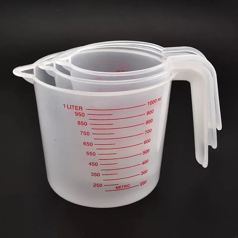 3Pcs 키트 베이킹 액체 측정 컵 PVC 스케일 컵  - Kitchen Baking Kit 리뷰 및 가격