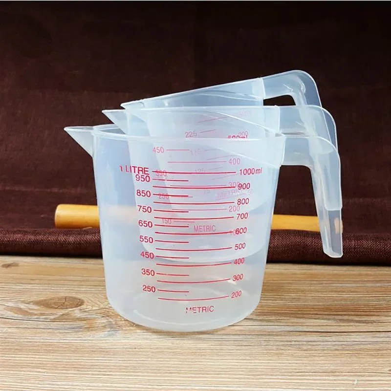 3Pcs 키트 베이킹 액체 측정 컵 PVC 스케일 컵  - Kitchen Baking Kit 리뷰 및 가격