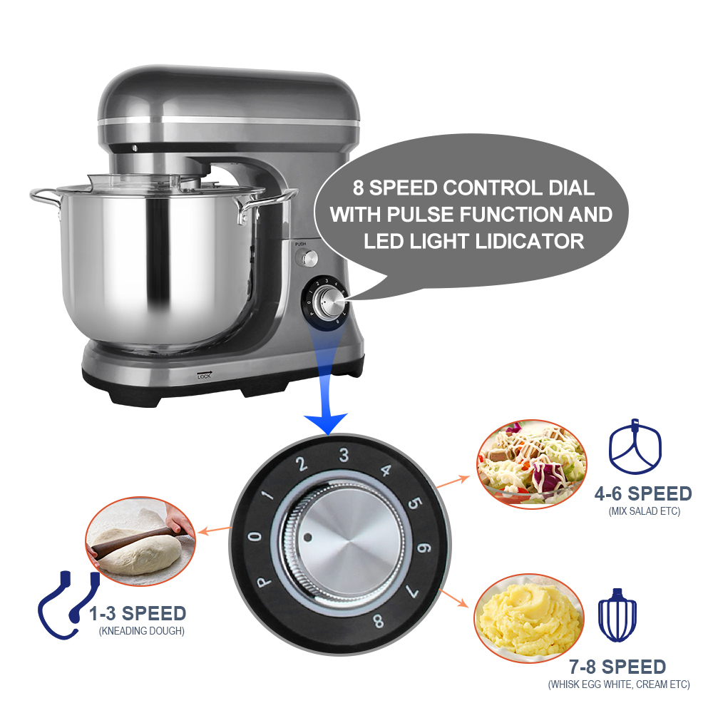 11L 2000W 대용량 강력 전기 믹서, 이중 반죽  - Kitchen For Baking 리뷰 및 가격