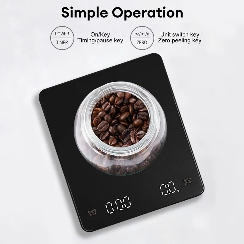 디지털 커피 저울 타이머 LED 화면 에스프레소 USB - Kitchen Scale Precise 리뷰 및 가격