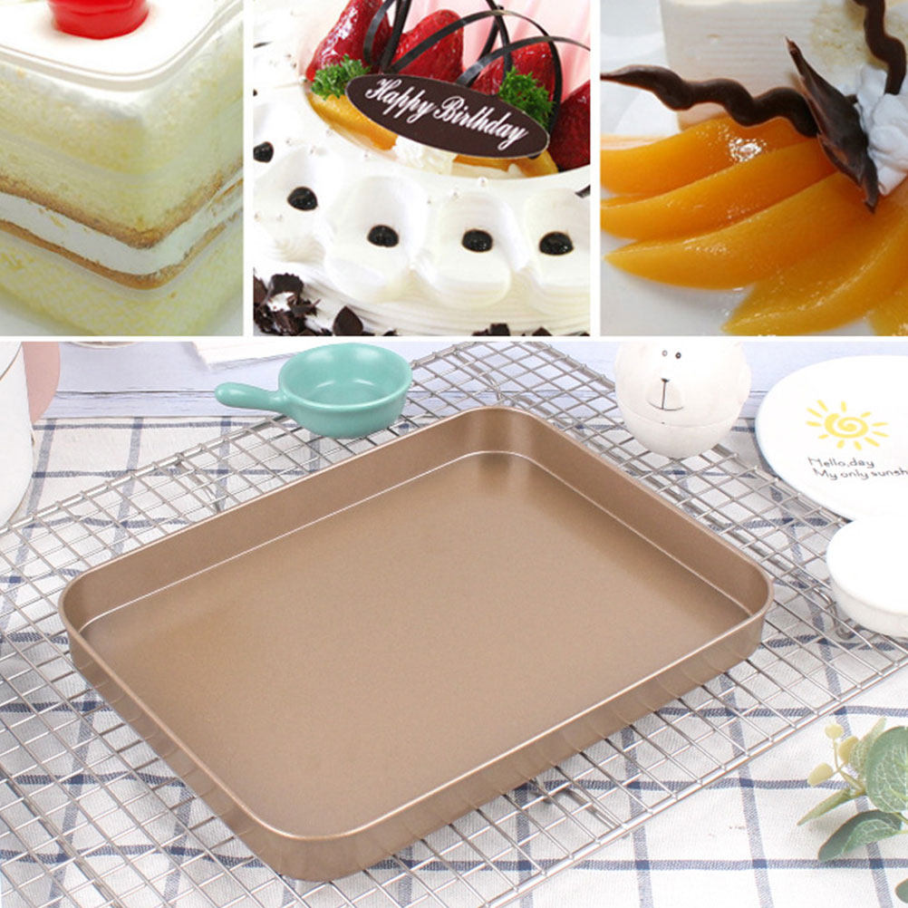 탄소강 직사각형 케이크 팬 10인치 논스틱 베이크웨어  - Kitchen Baking Tray 리뷰 및 가격